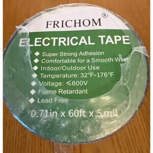 FRICHOM 5 ROLLS Professional Electric Tape Waterproof Flame Retardant Sealed